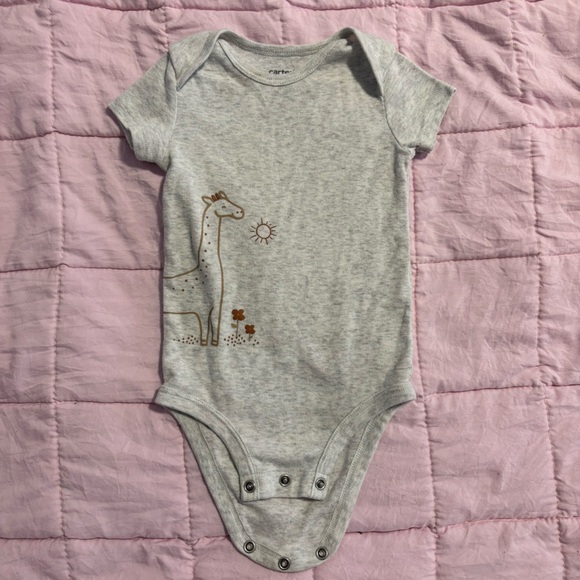 Carter's Purple and White Bodysuits Soft and Stylish One Pieces - Picture 4 of 11